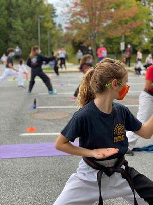 Outdoor, in person and virtual karate classes