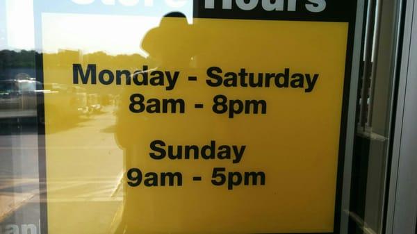 The store hours