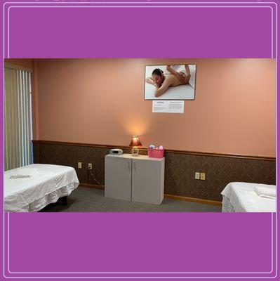 Couples Massage room at Asian Massage Therapy
 Des Moines IA
 (515) 305-9139