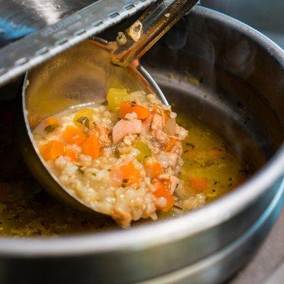 Lemon Chicken and Rice soup