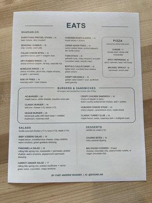 Food Menu