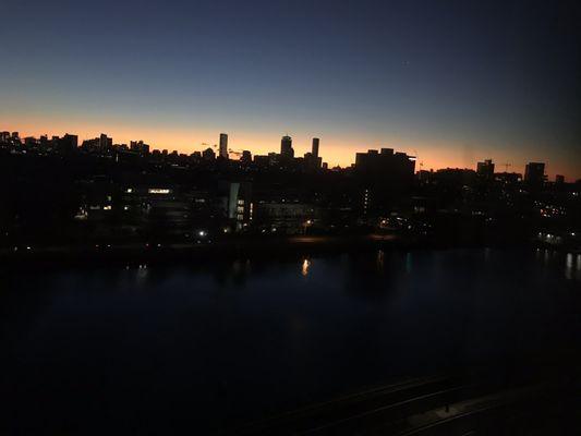 Cambridgeport at dawn.