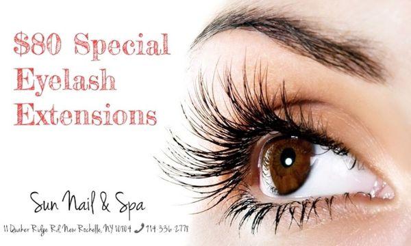 $80 Special Eyelash Extensions