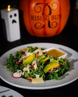 Almond Kale Parmesan Salad