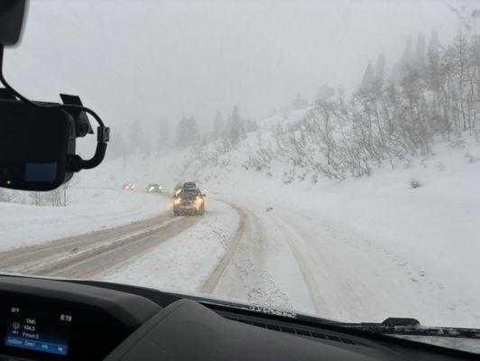 Drive down from Snowbird