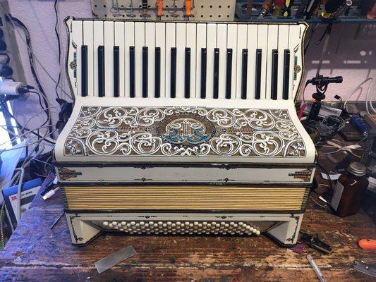 1920's San Francisco made accordion we restored.