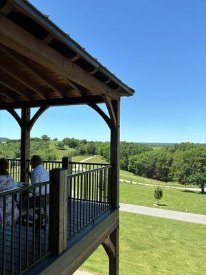 Outdoor deck seating