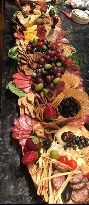 Birthday Charcuterie board for a party of 30 people.