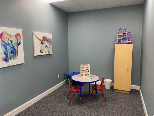 Brand new therapy rooms, designed specifically to engage young children.