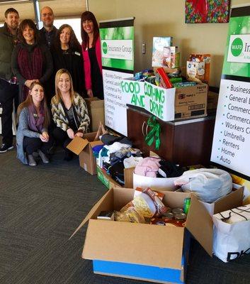 Our Team and donations made to Oasis Teen Shelter in Mount Vernon, WA