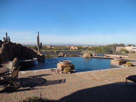 Las Sendas view over a negative-edge pool....breathtaking!