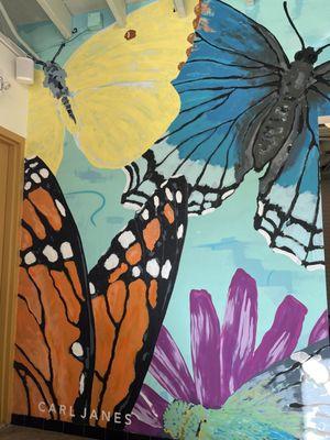 Butterfly mural