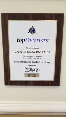 Proud to be one of Pittsburgh's top Dentists!