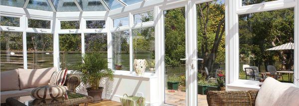 French Door with Bay Window & Skylight