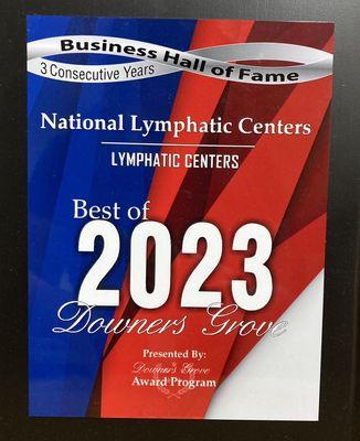 Thank you for voting NLC The Best Lymphatic Center !