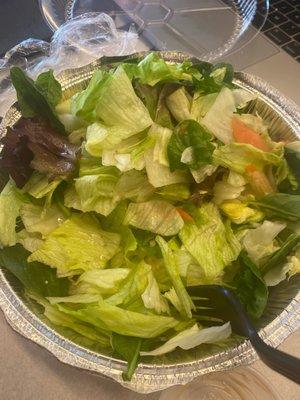 Salad is just undressed leaves.