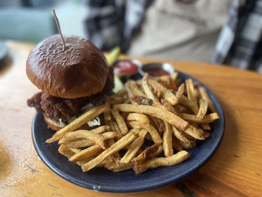 Nashville Nashville Hot Chicken Sandwich and Fries