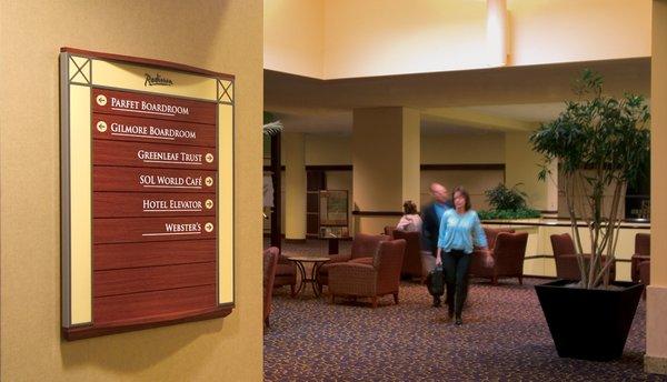 Radisson Interior Signage