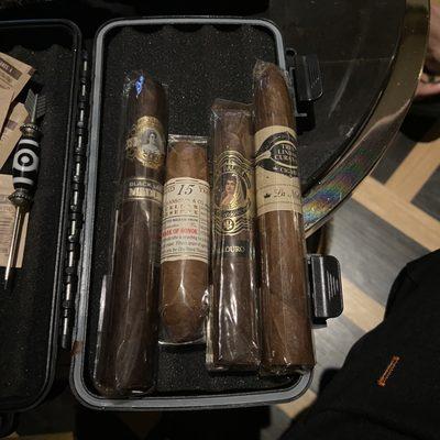 Three of cigars purchased at this location. The last one is from another warehouse...