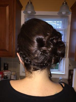 Cassie did my updo for my wedding day