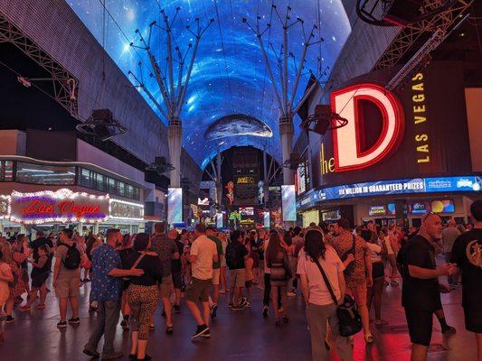 Fremont Street Experience near The D