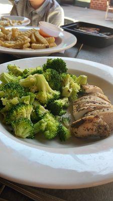 Chicken and broccoli