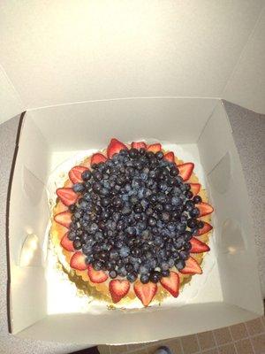 Delicious blueberry tart