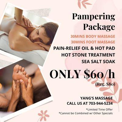 Yang's Massage
 303 Maple Ave W, Vienna, VA 22180
 Call Us at 703-944-5234