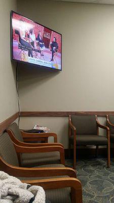 TV in waiting room