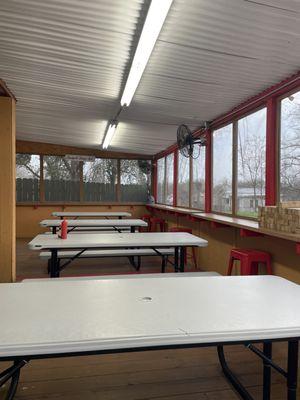 Screened patio