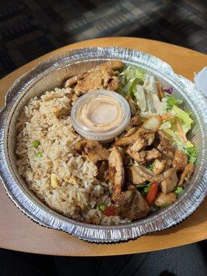 Chicken and rice bowl