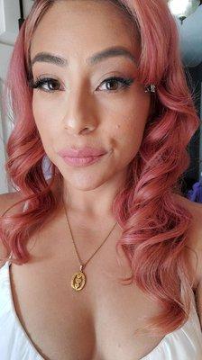 Gorgeous pink hair