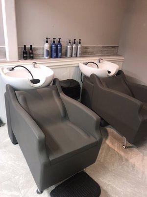 Salon backwash station