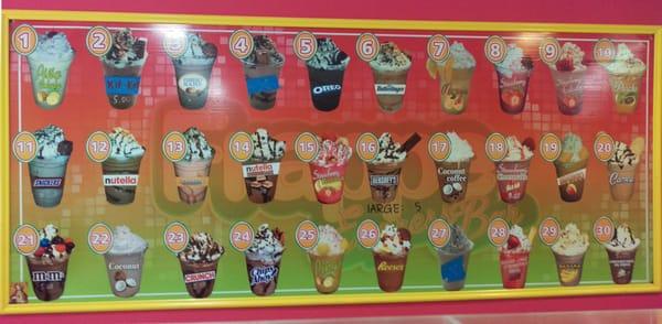 30 Frappe Flavor Combinations or Create Your Own