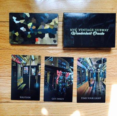 NYC Vintage Subway Wanderlust Oracle Deck - Printed by The Game Crafter