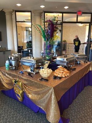 Mardi Gras Catering event