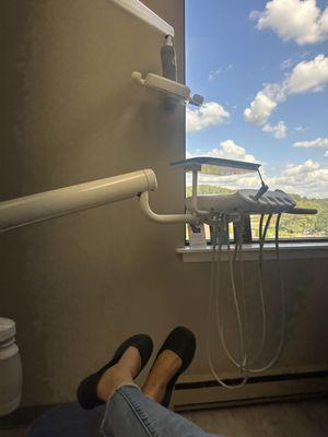 My view from the dental chair!