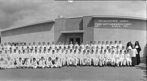 St Christopher 1957 First Communion Class