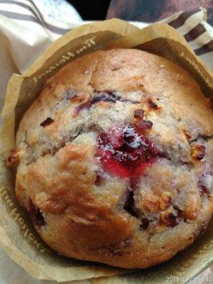 My tasty berry muffin. It even had berry filling inside! Yummy!