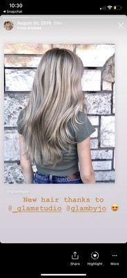 My hair in august 2019 - did a dark root