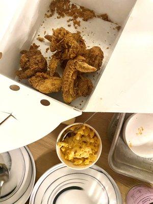 Fried Chicken and Mac & Cheese.