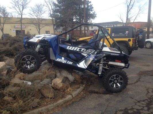 The newest addition, Arctic Cat's side by side!