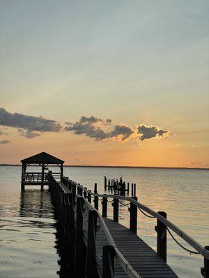 This was the view at the end of dinner. Quite beautiful!