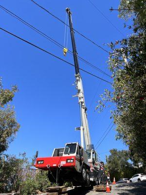 Redline Crane working hard!