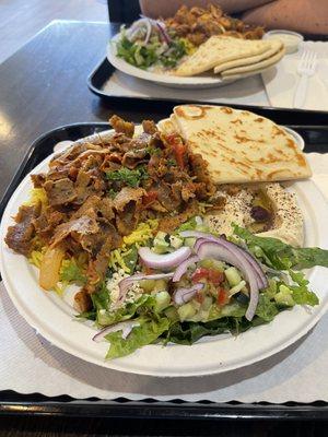 Beef and Lamb Gyro Plate