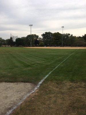 Two baseball fields and a play ground