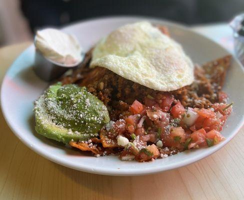 Breakfast chilequelas!