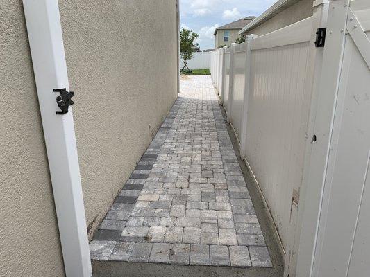 Paver walkway ext