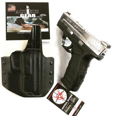 Outside the Waistband Kydex holsters available made specifically for your handgun. Fits perfect!