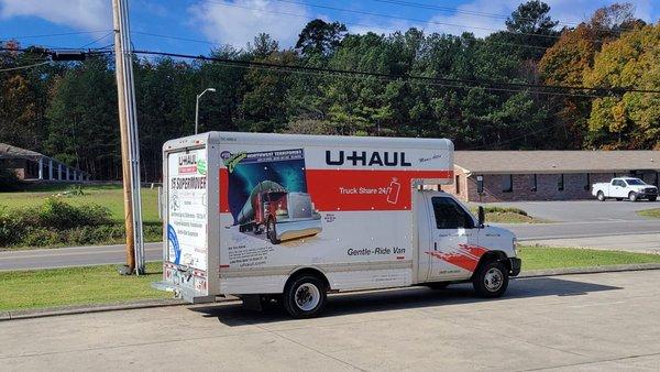 15 foot UHaul truck is available to rent.